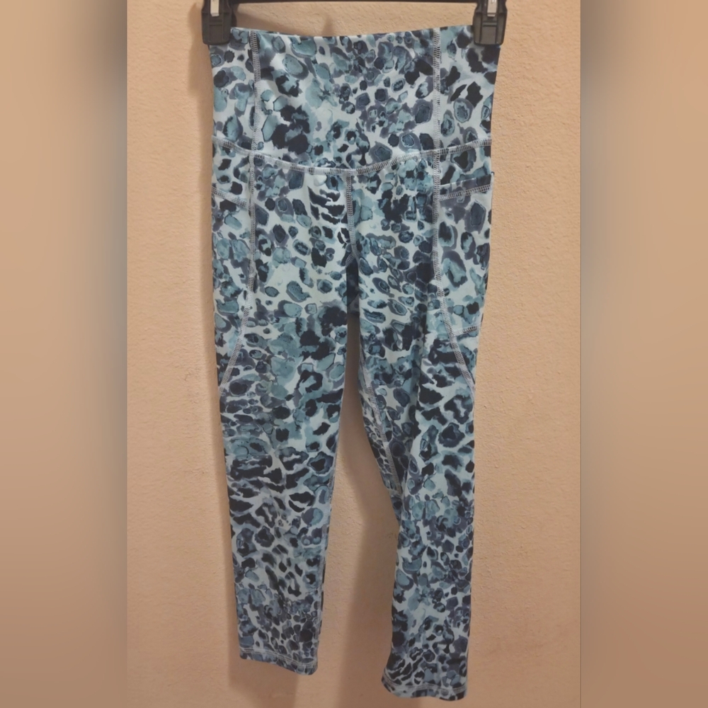 Champion Blue Print Women's Athletic Leggings XS